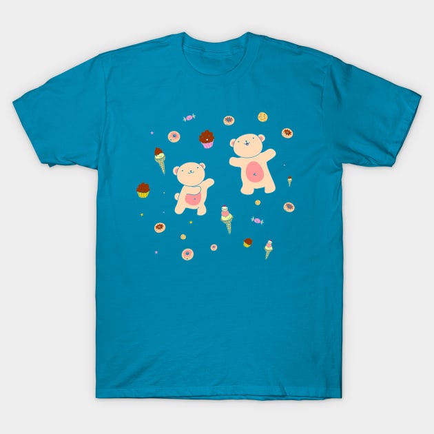 Sweet Bears T-Shirt by AnishaCreations